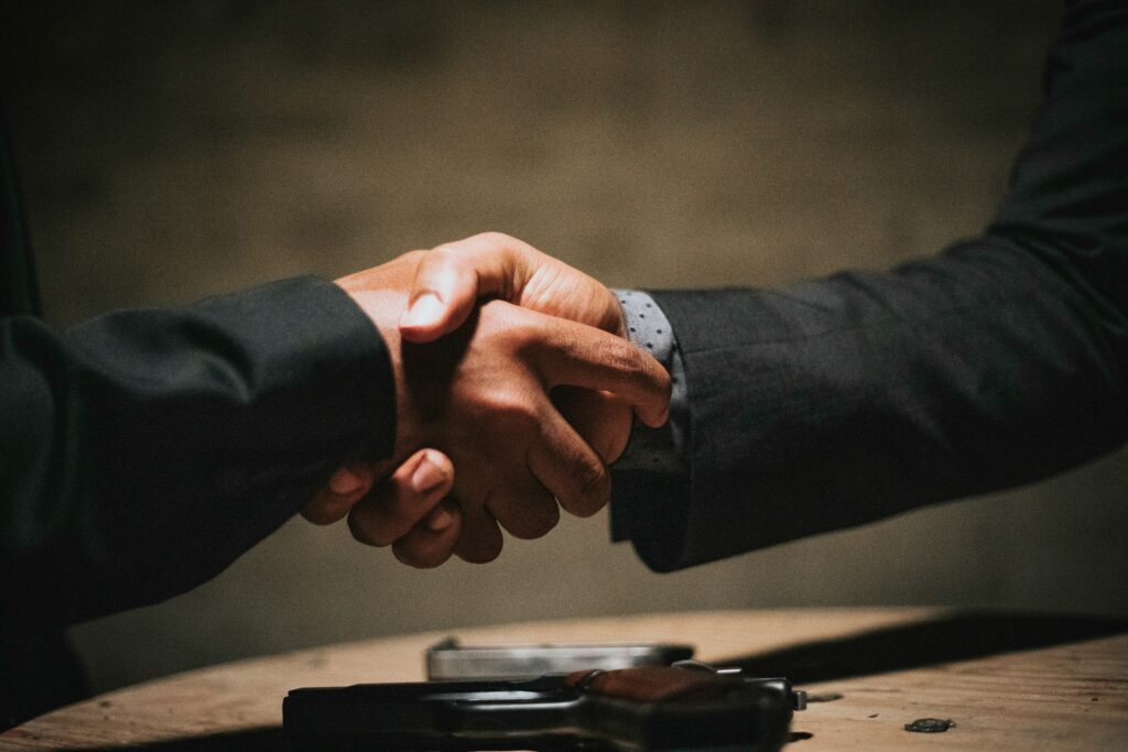 A firm handshake